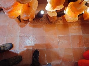 岩塩の床
