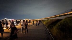 大屋根リングの夜の風景